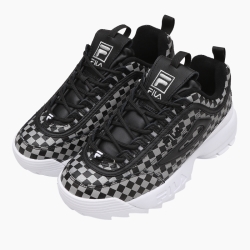 Fila Disrupter 2 Checker - Miesten Urheilujalkineet - Valkoinen/Mustat | FI-76125